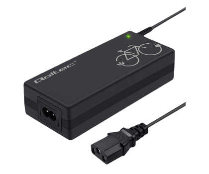 Akcesoria rowerowe Qoltec Ładowarka 36V/42V 2A, Wtyk C14 IEC 3-pin